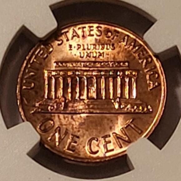 1970 S/S Lincoln Memorial Cent Rpm VP-002 MS64 RED NGC - Picture 4 of 4